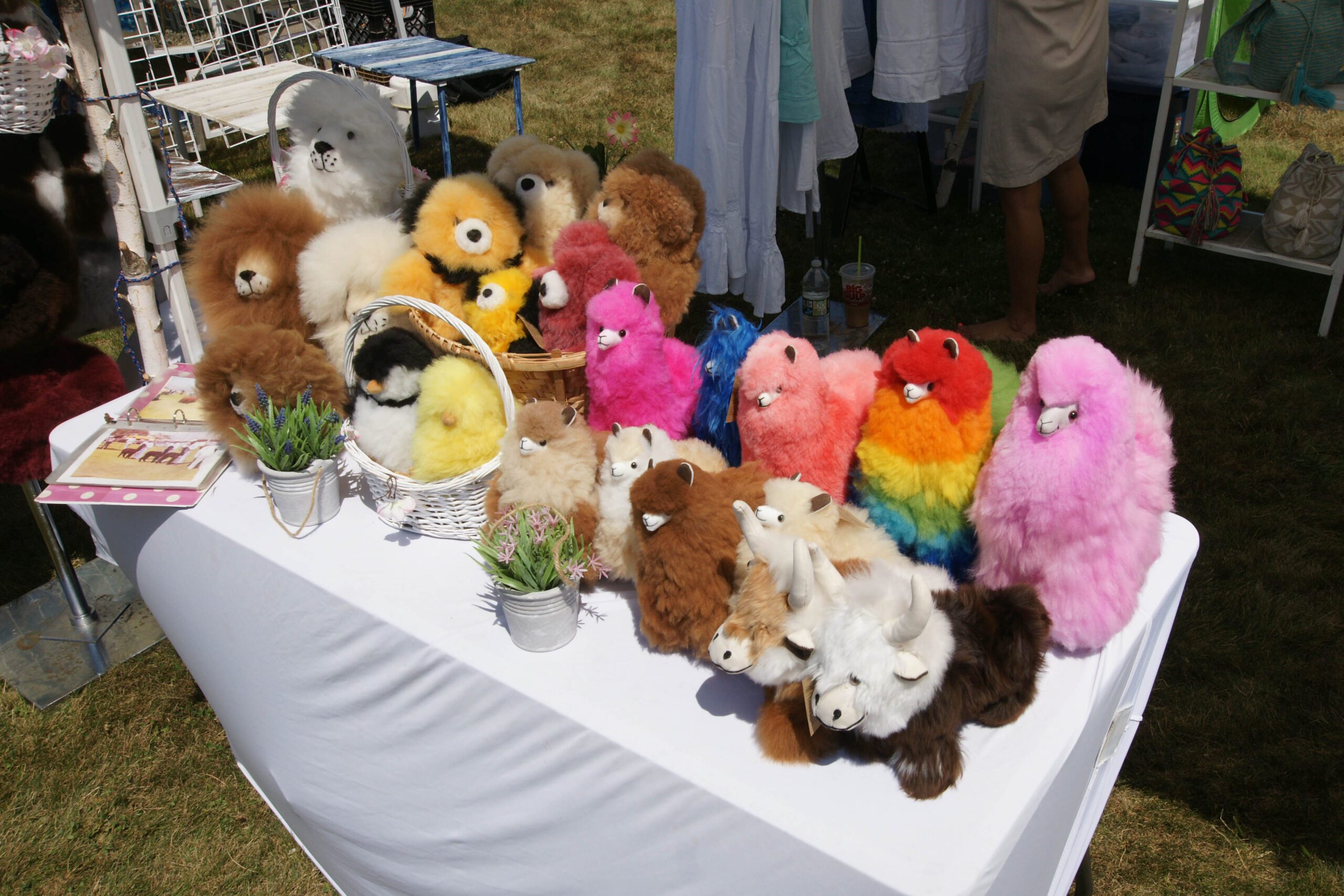 Craft Fair merchandise, stuffed animals